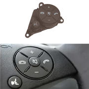 Right Steering Wheel Buttons for MERCEDES-BENZ C-CLASS W204 (2007-2014) in Moka color with PC and ABS material