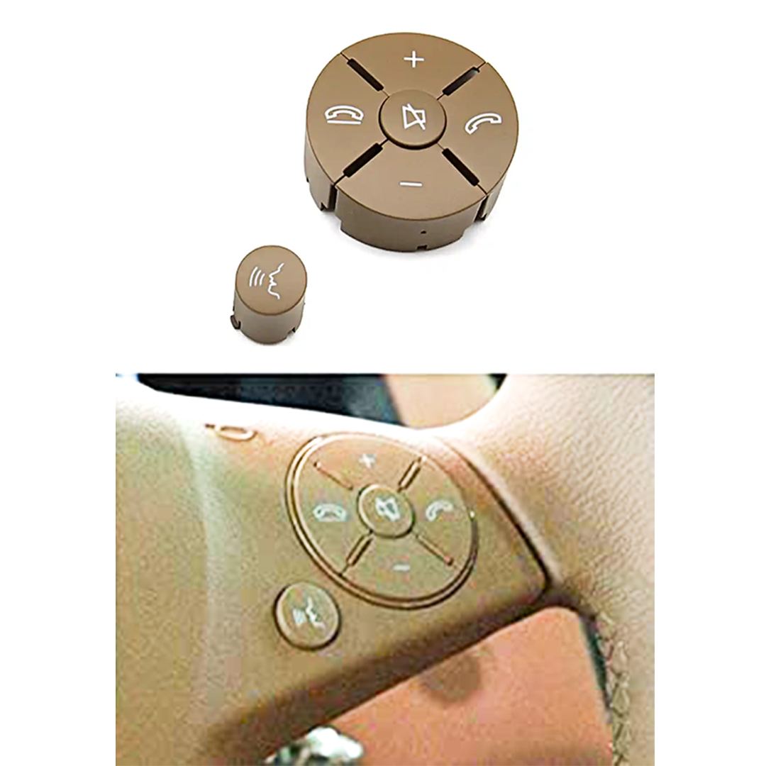 Right Steering Wheel Buttons for MERCEDES-BENZ E-CLASS W212 (2009-2016) in Dark Yellow color PC and ABS