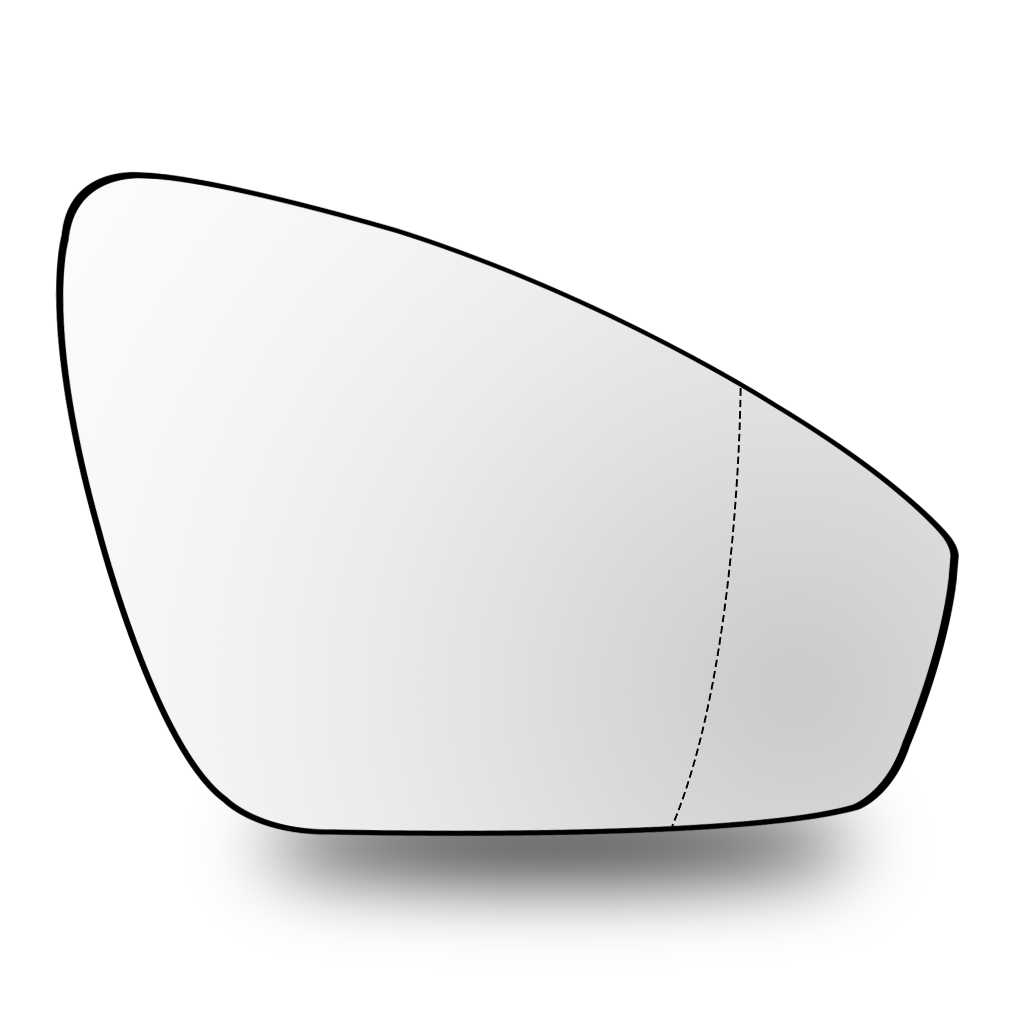 Right Sub Mirror for AUDI E-TRON GEN1 (2021-2023) Heated, Double Curvature