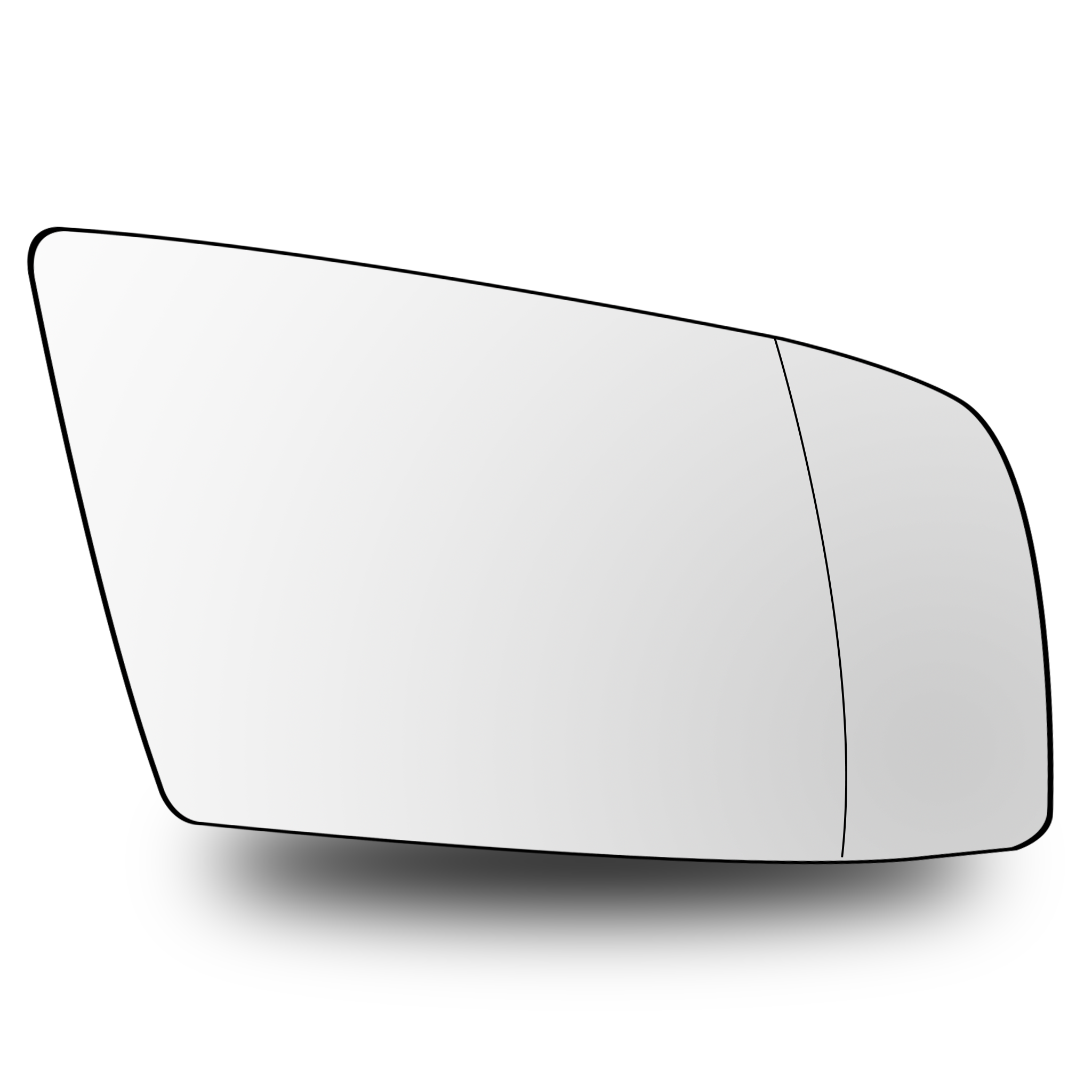 Right Sub Mirror for BMW 6 E64 (2007-2010) Heated Double Curvature
