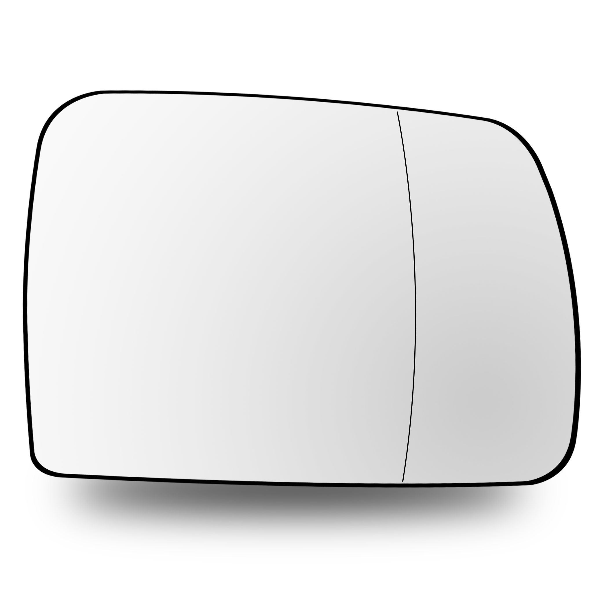 Right Sub Mirror for BMW X5 E53 (1999-2007) Heated, Double Curvature