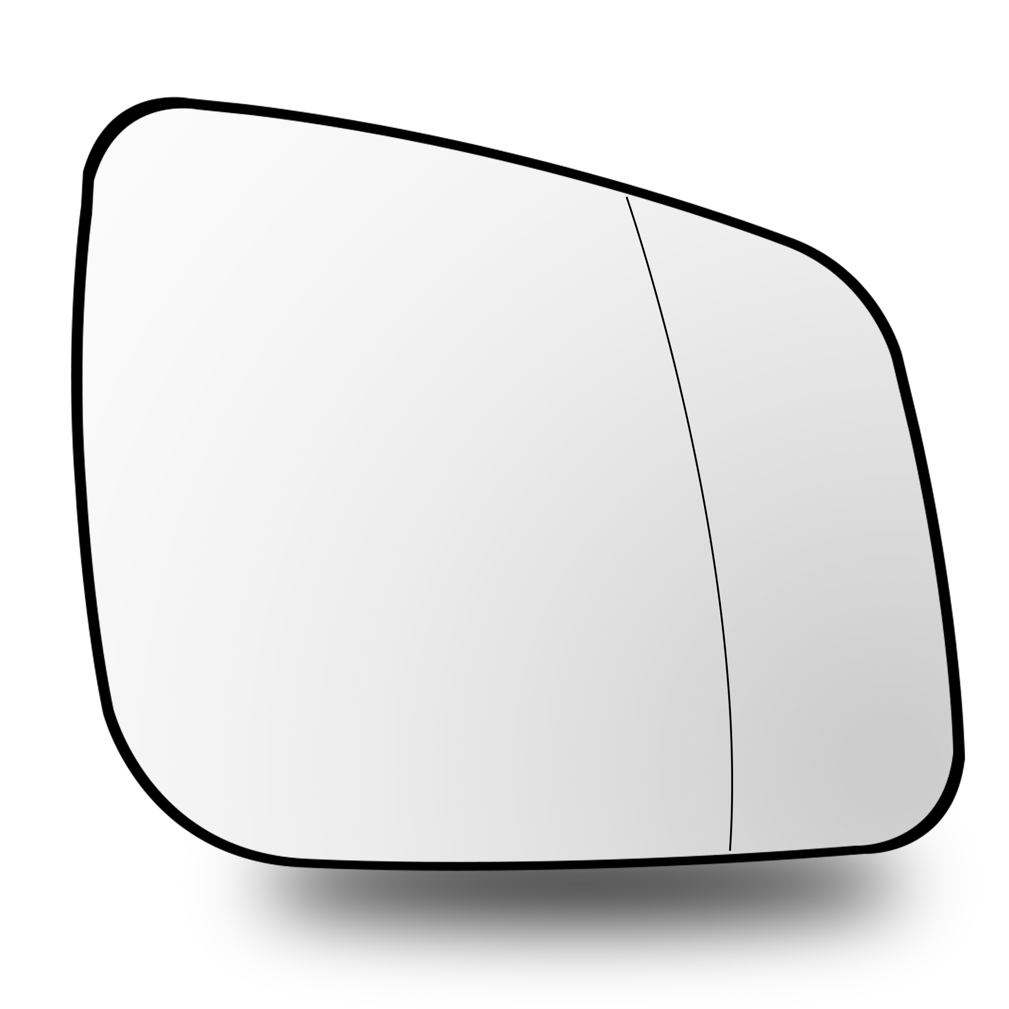 Right Sub Mirror for MERCEDES-BENZ B-CLASS W246 (2012-2018) Heated, Double Curvature