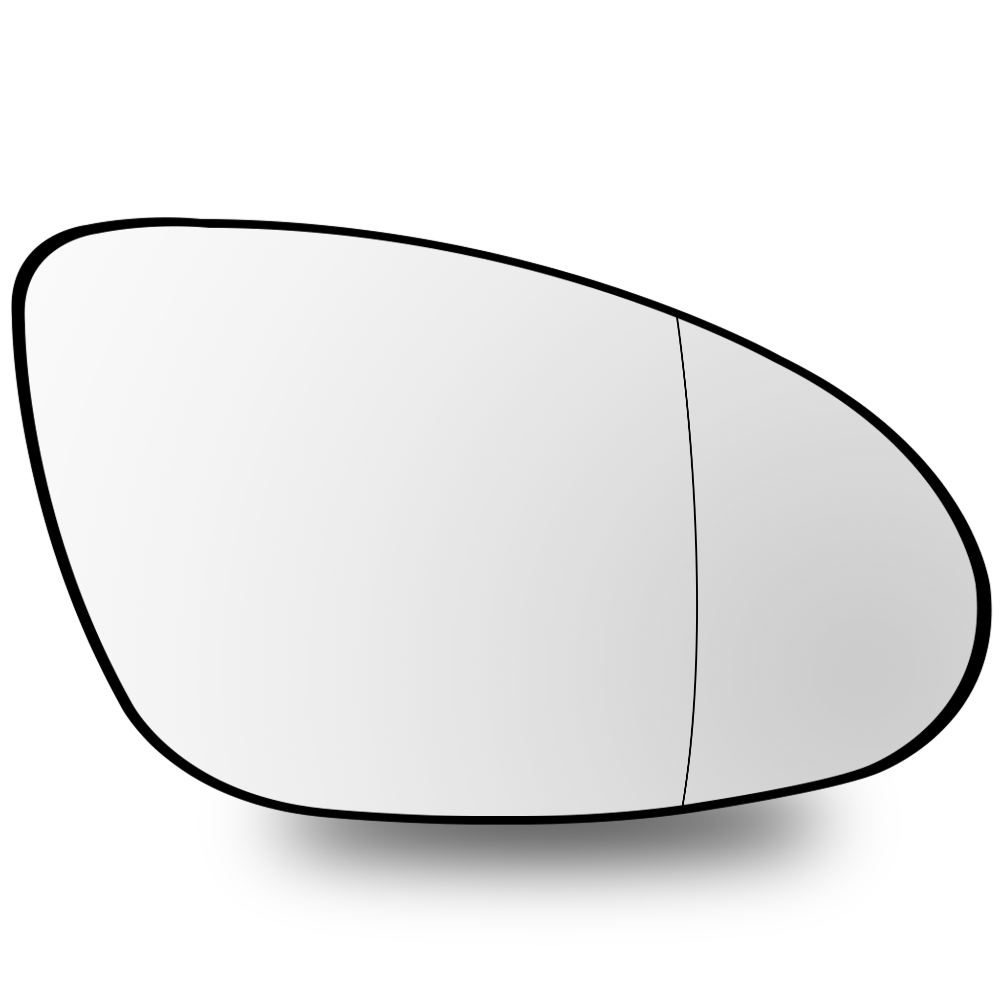 Right Sub Mirror for MERCEDES-BENZ S-CLASS W221 (2006-2013) Heated, Double Curvature