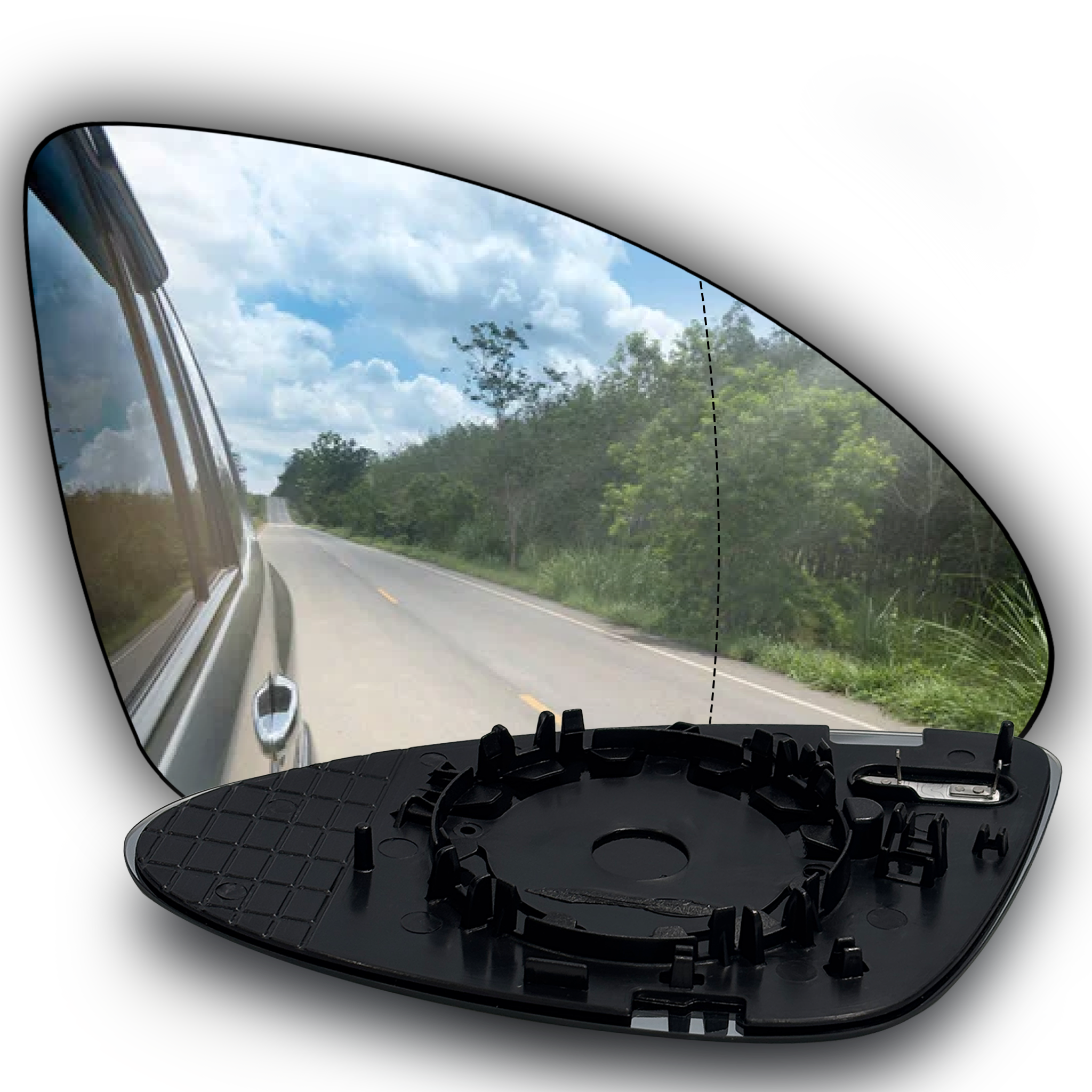 Right Sub Mirror for PORSCHE CAYENNE 92A (2010-2018) Heated, Double Curvature