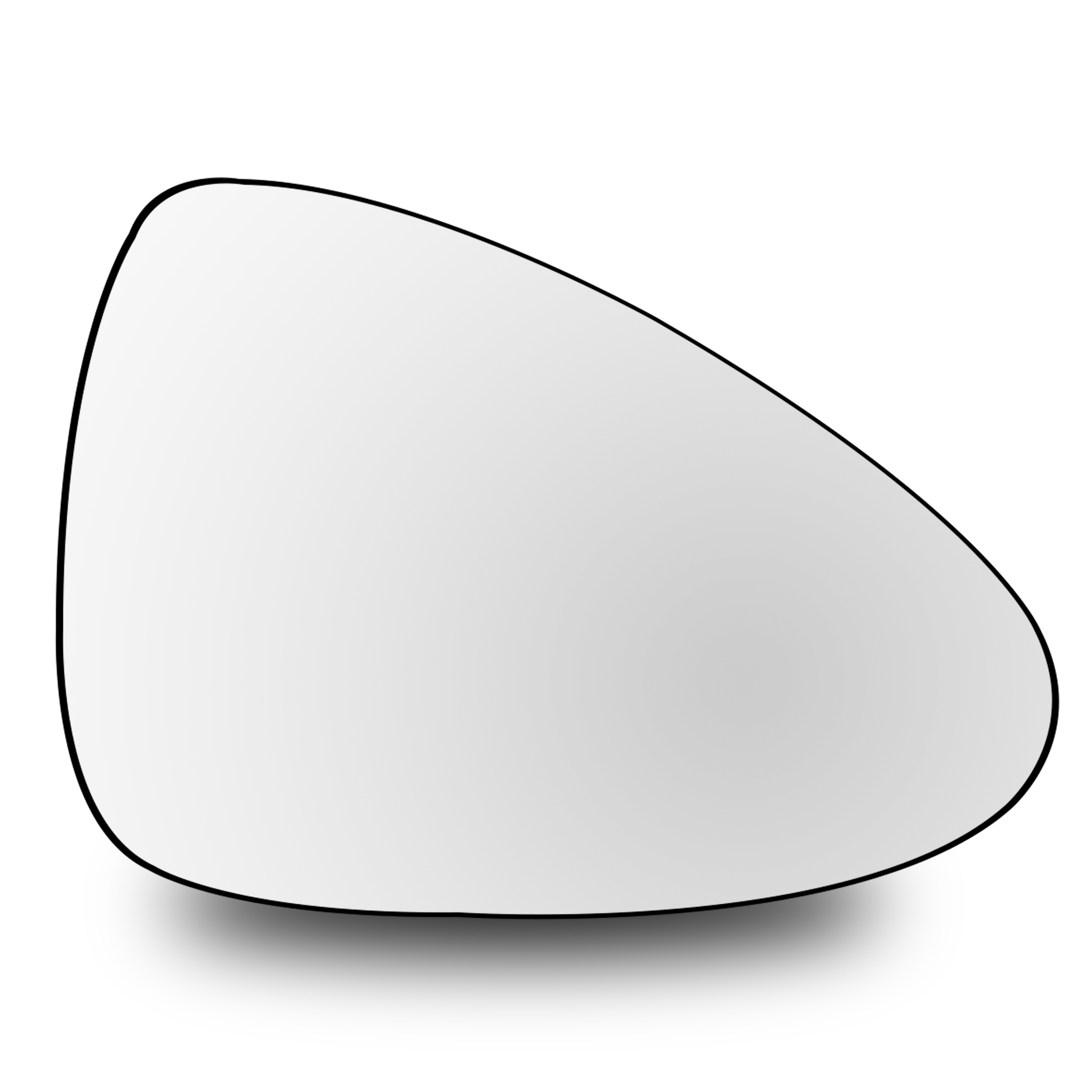 Right Sub Mirror for PORSCHE PANAMERA 970 (2009-2016) Heated, Single Curvature