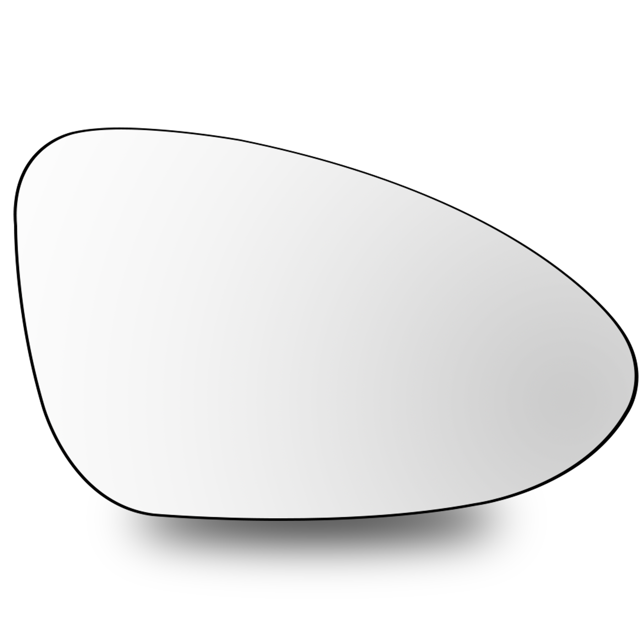 Right Sub Mirror for PORSCHE PANAMERA 971 (2017-2023) Heated, Single Curvature