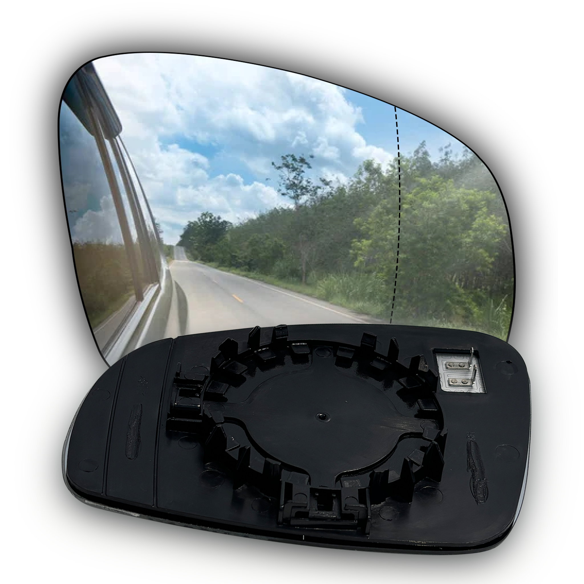 Right Sub Mirror for SKODA FABIA 542 (2008-2014) Heated, Double Curvature