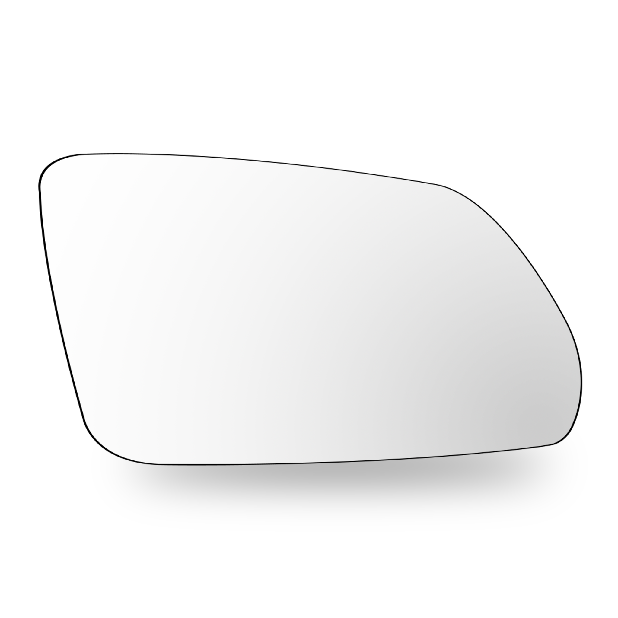 Right Sub Mirror for SKODA LAURA 1Z3 (2004-2013) Heated, Single Curvature