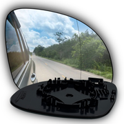 Right Sub Mirror for SKODA YETI 5L (2010-2017) Heated with Double Curvature