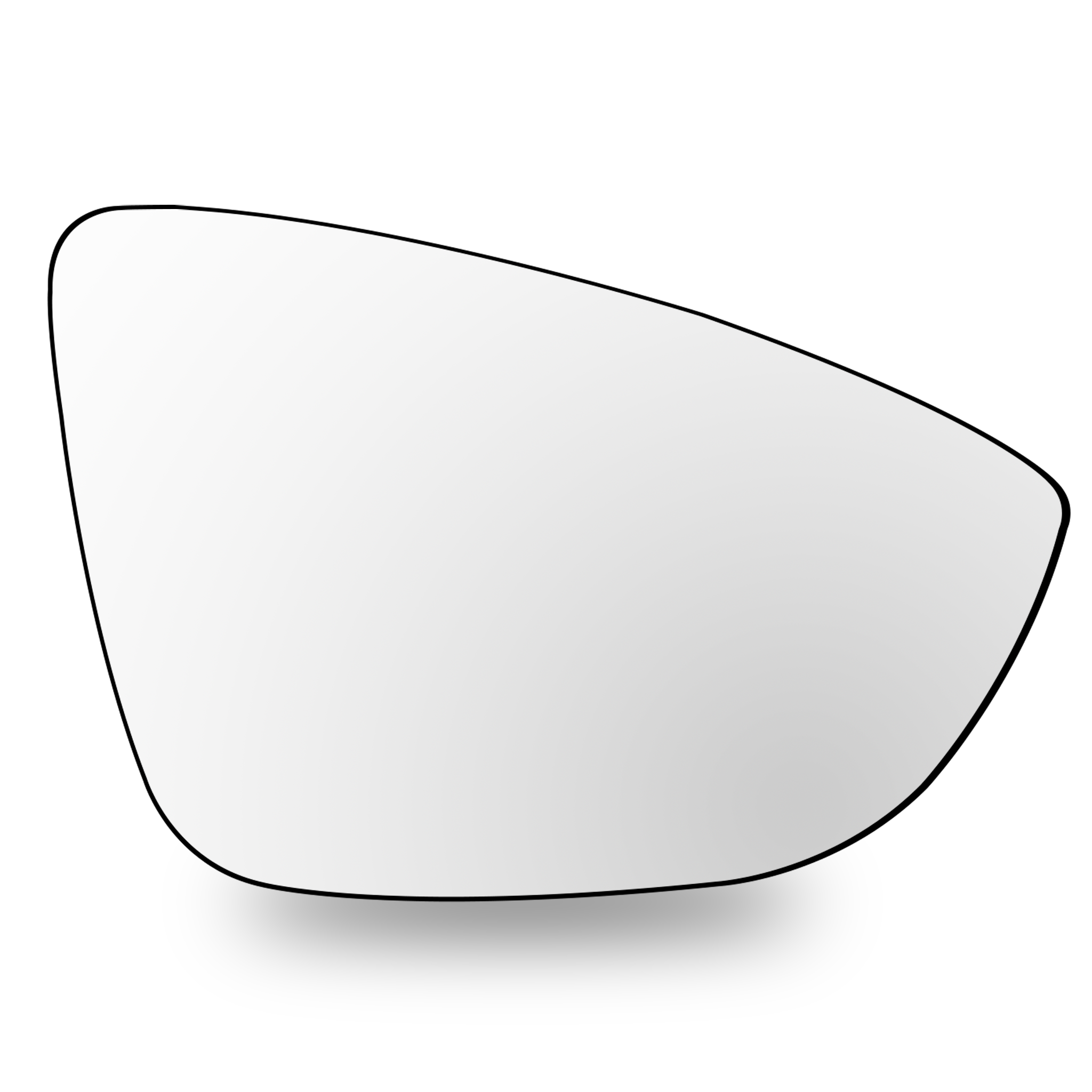 Right Sub Mirror for VW BEETLE 5C1 (2015-2018) Heated, Single Curvature