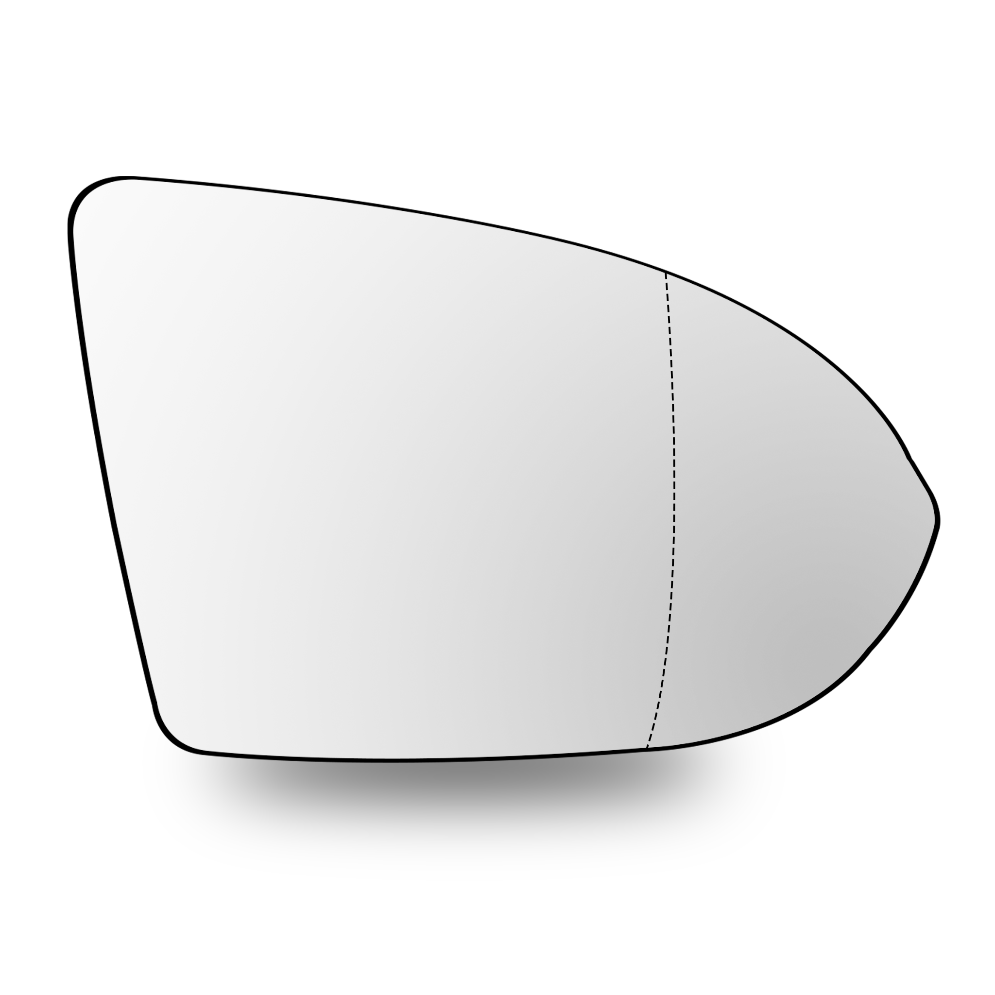 Right Sub Mirror for VW PASSAT 3G2 (2018-2019) Heated, Double Curvature