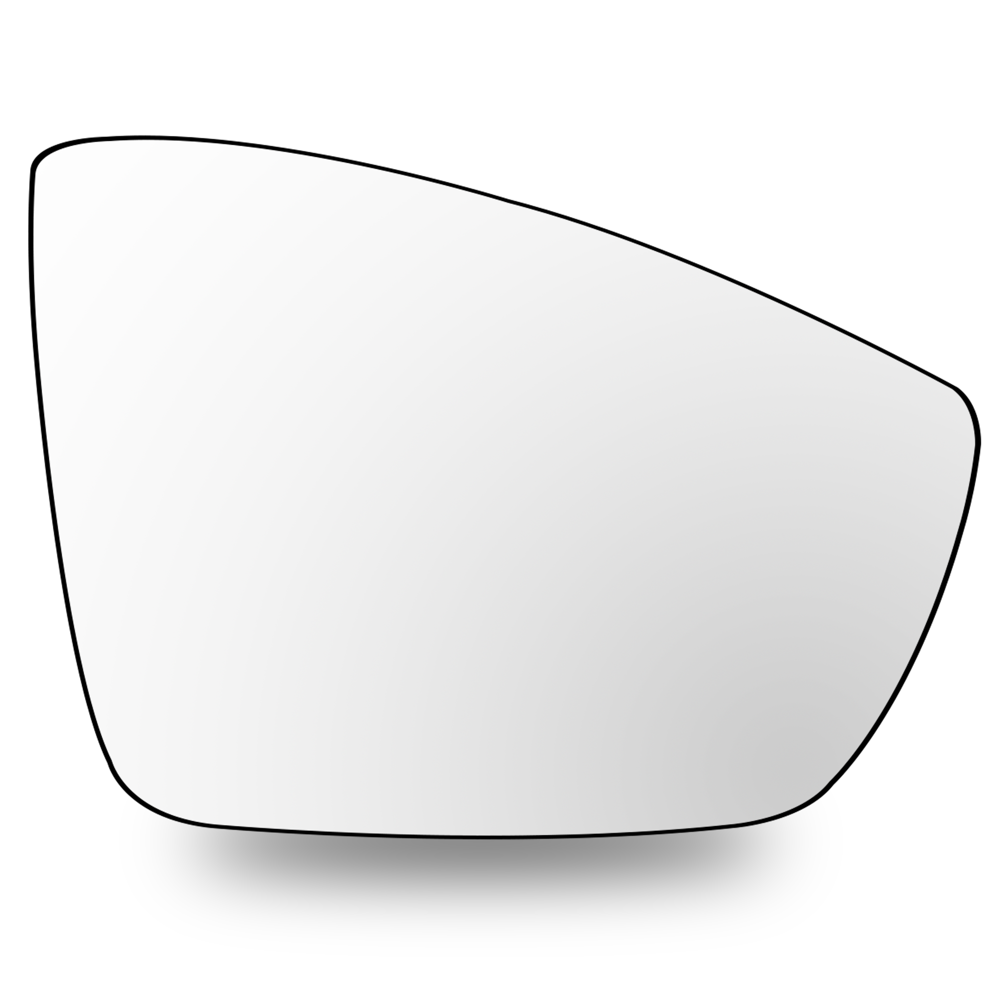 Right Sub Mirror for VW POLO 6R1 (2009-2022) Heated, Single Curvature