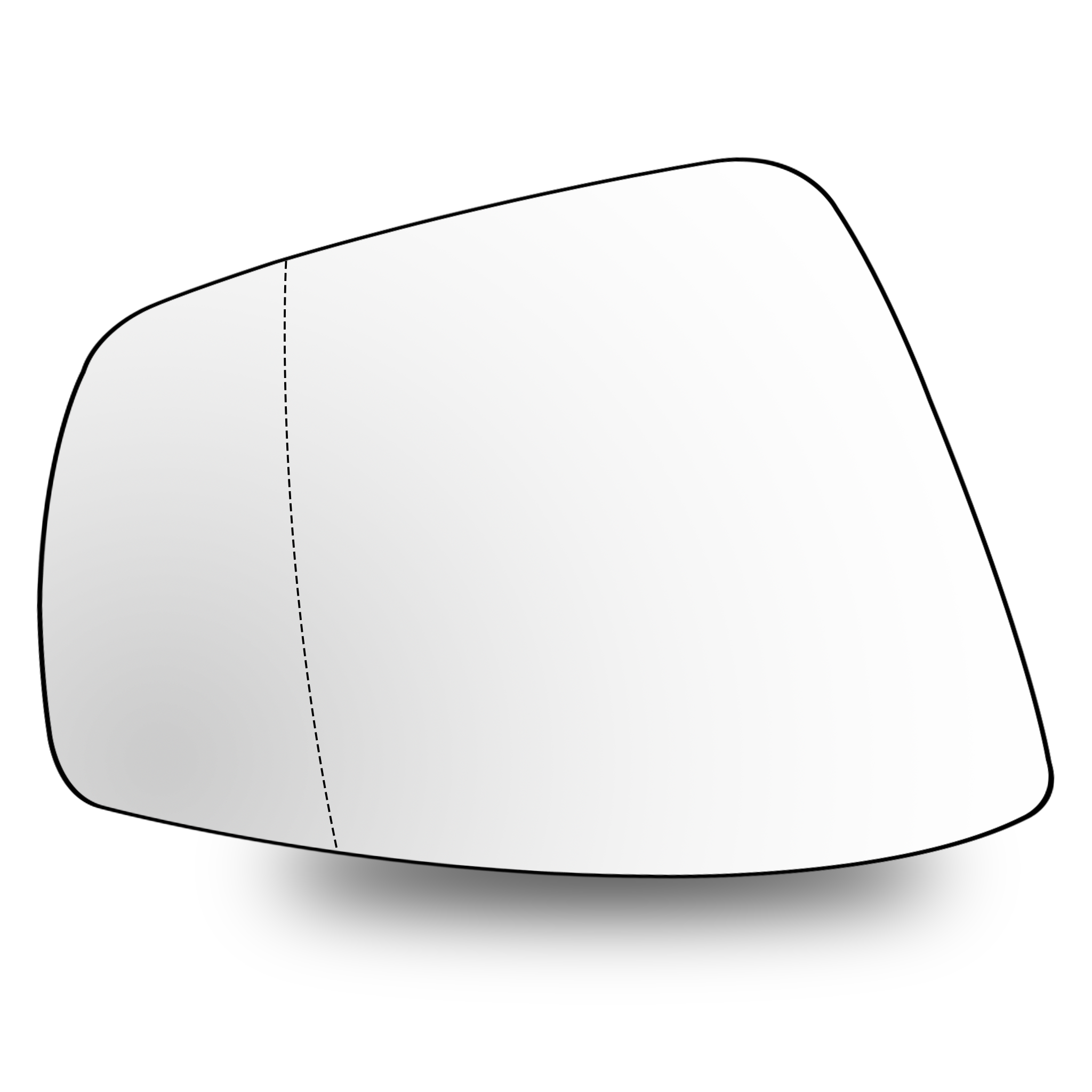 Right Sub Mirror for VW POLO 6R1 (2010-2022) Heated, Double Curvature