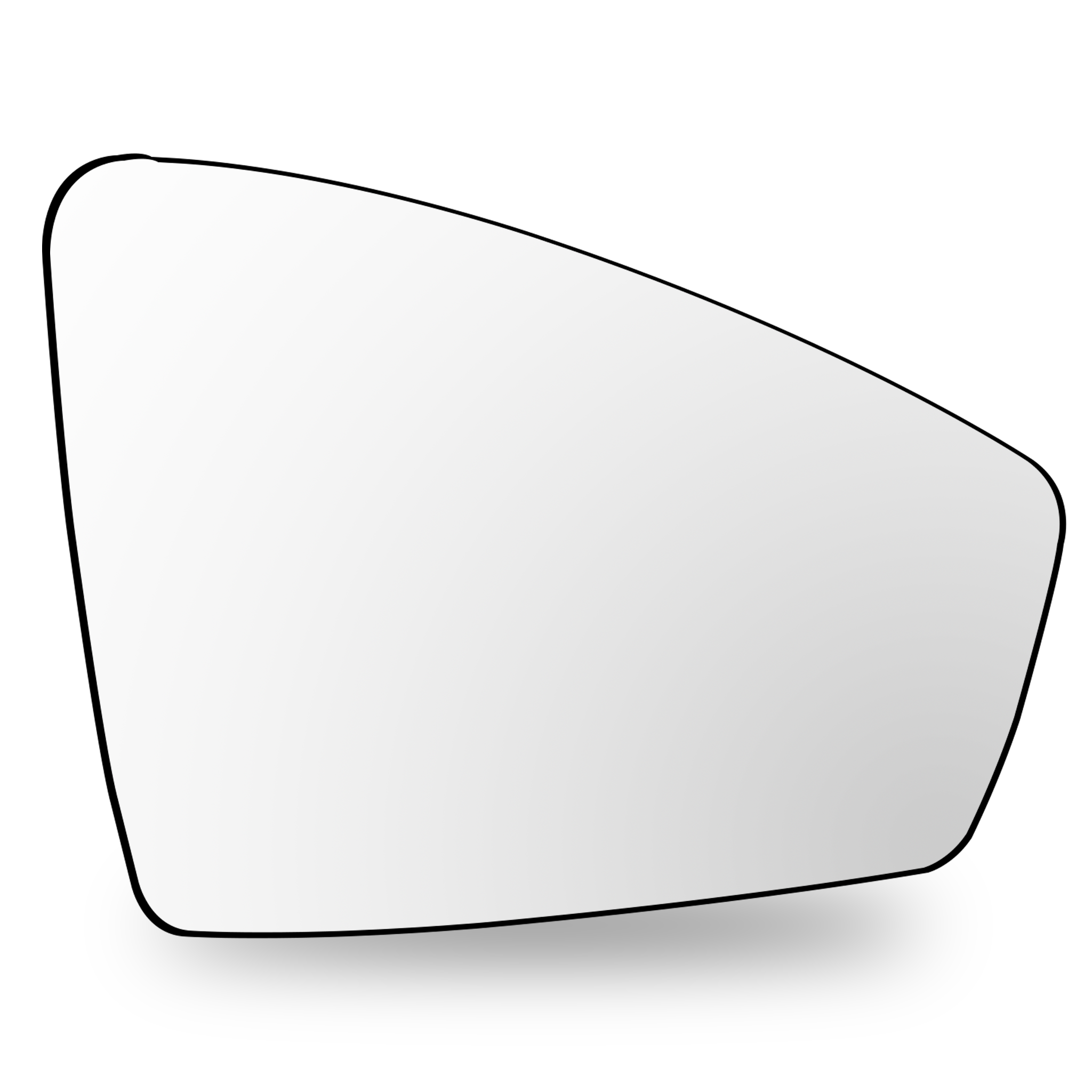 Right Sub Mirror for VW TIGUAN AD1 (2017-2020) Heated, Single Curvature
