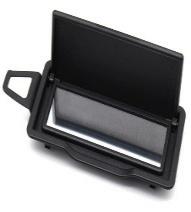 Right Sun Visor Mirror for MERCEDES-BENZ C-CLASS W204 (2007-2014) in Black color PC