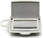 Right Sun Visor Mirror for MERCEDES-BENZ CLA-Class C117 (2014-2019) in Light Gray color PC