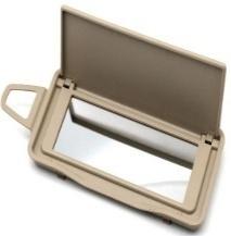 Right Sun Visor Mirror for MERCEDES-BENZ CLS C218 (2011-2017) in Beige color PC