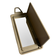 Right Sun Visor Mirror for MERCEDES-BENZ E-CLASS W212 (2009-2016) in Beige color PC