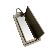 Right Sun Visor Mirror for MERCEDES-BENZ GLK-Class X204 (2010-2015) in Light Gray color PC