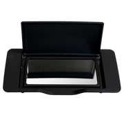 Right Sun Visor Mirror for MERCEDES-BENZ ML-CLASS W164 (2006-2012) in Black color Model A PC