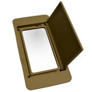 Right Sun Visor Mirror for MERCEDES-BENZ ML-CLASS W164 (2006-2012) in Yellow color Model-A