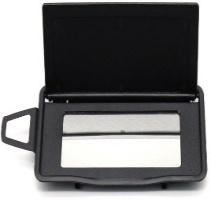 Right Sun Visor Mirror for MERCEDES-BENZ S-CLASS W221 (2006-2013) in Black color PC