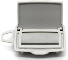 Right Sun Visor Mirror for MERCEDES-BENZ S-CLASS W222 (2013-2020) in Light Gray color PC