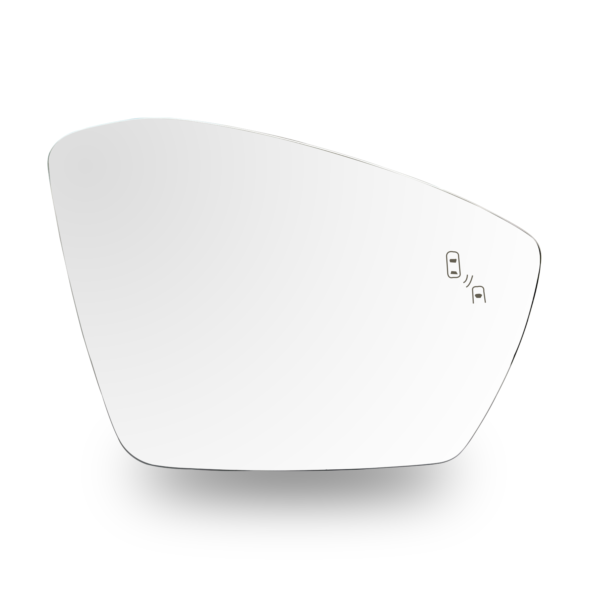 Right passenger Side Rear View Mirror Glass with Blind Spot Detection for Skoda Superb III (2015-2022) With Plastic Frame_1