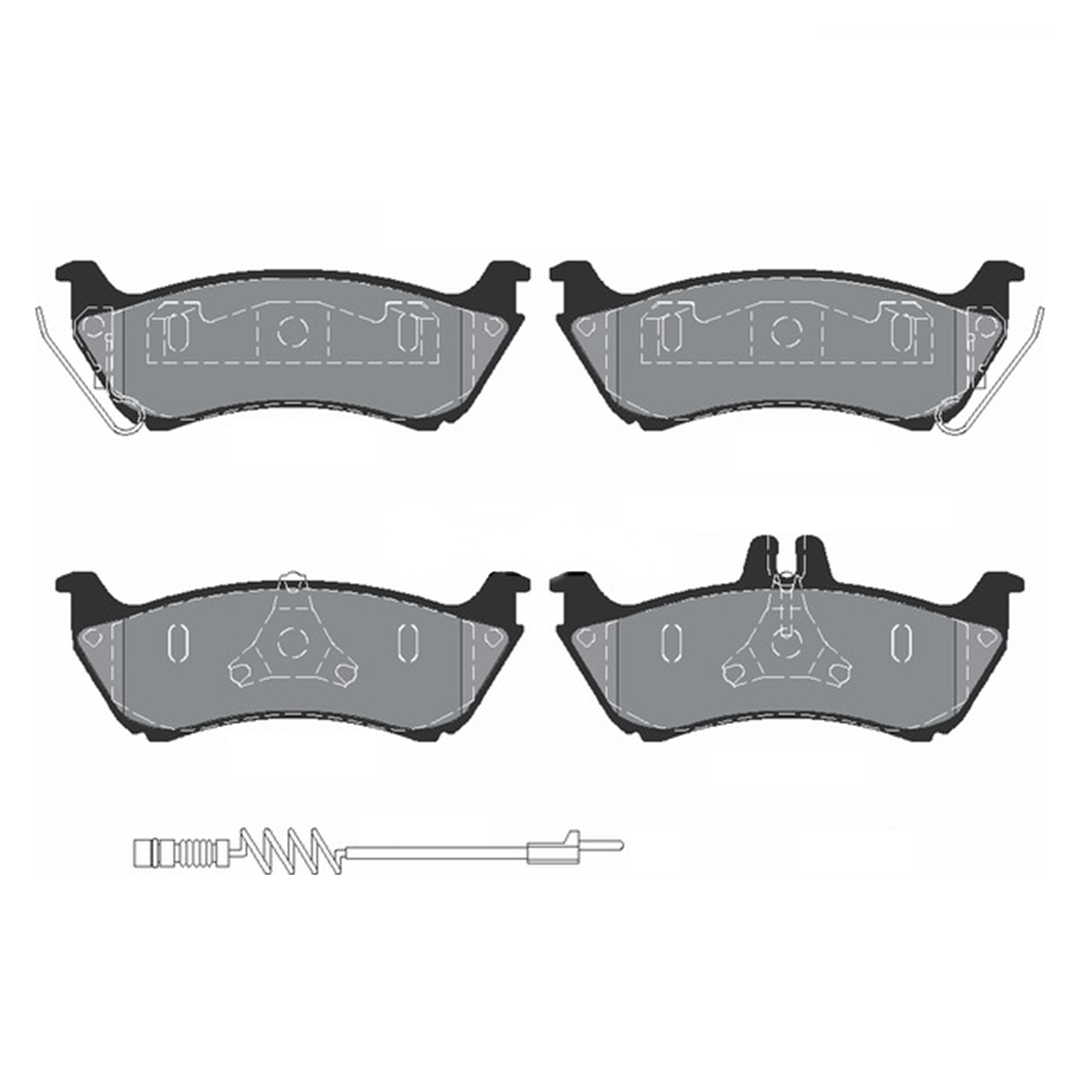 Buy Roadhouse Brake Pad Set For Mercedes Benz M Class W163 1998-2005 Rear Axle Disc Brake Pad of Roadhouse 2698.11