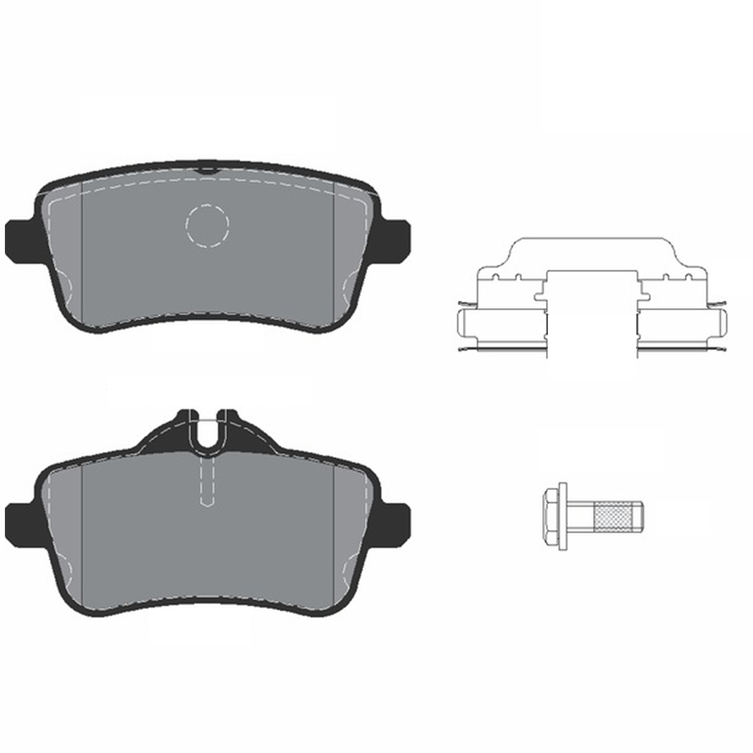 Buy Roadhouse Brake Pad Set For Mercedes Benz M Class W166 2011-2015 Rear Axle Disc Brake Pad of Roadhouse 21503.00