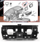Screen Display Bracket for MERCEDES-BENZ GLE C292 (2015-2019) in Black color