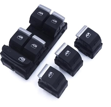 Single Power Window Switch for AUDI A4 8W PA (2020-2024) in Black color