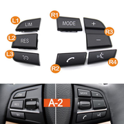 Steering Wheel Button Set for BMW 6 F06 (2012-2018) in Black color Model A2, PC and ABS