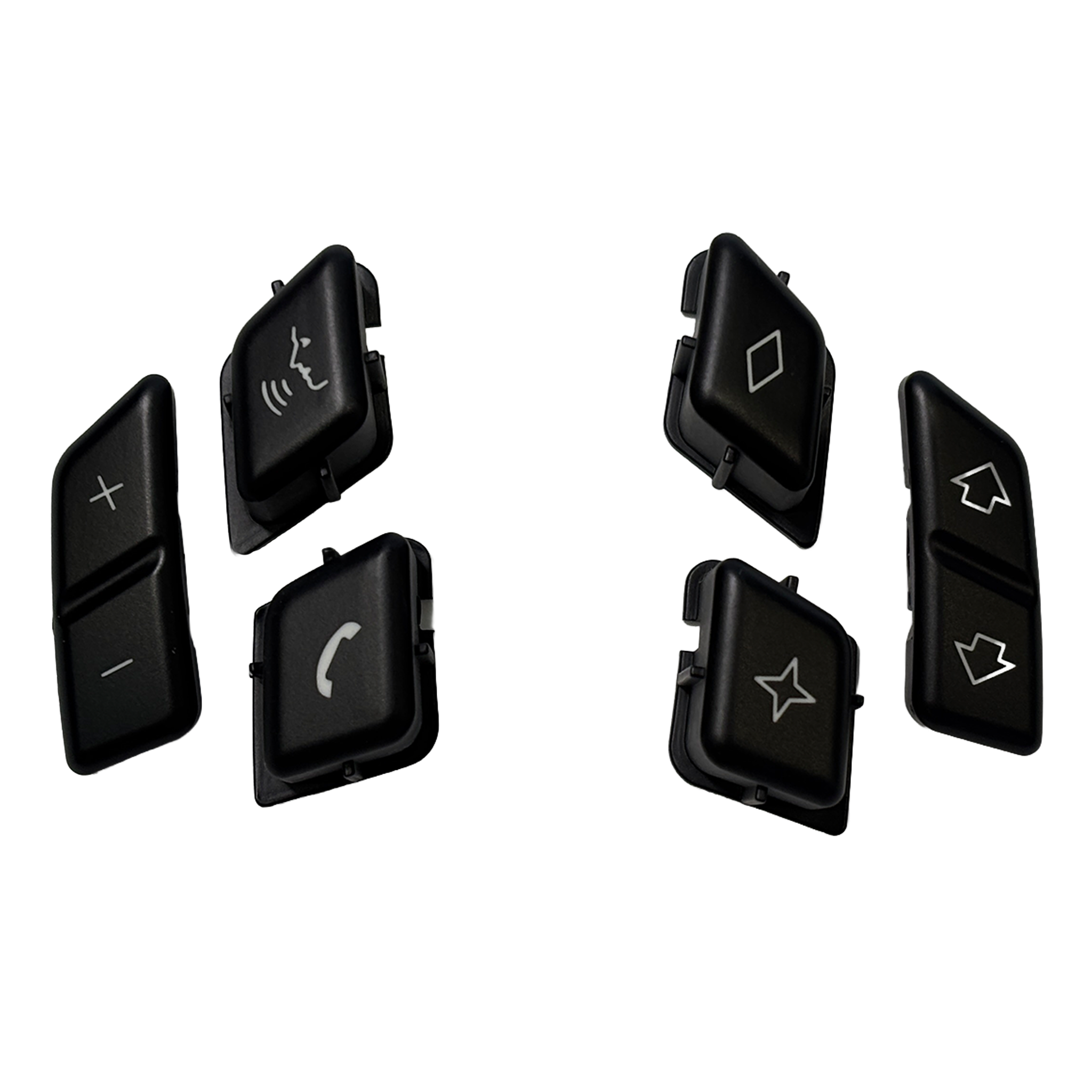 Steering Wheel Button Set for BMW X1 E84 (2009-2015) in Black color Model A