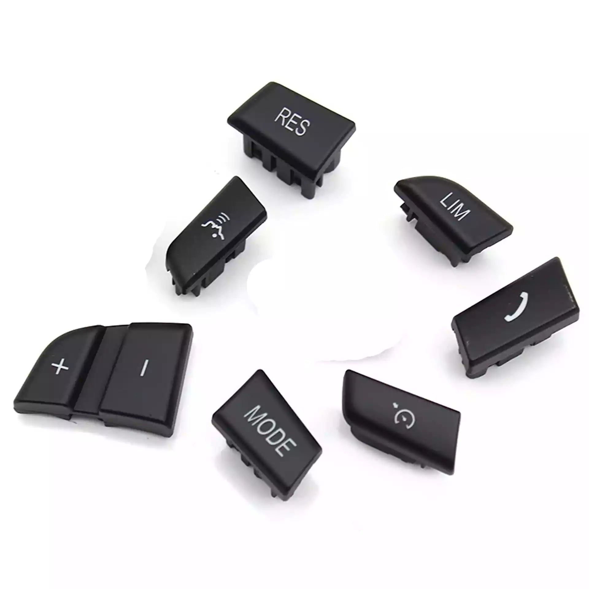 Steering Wheel Button Set for BMW X3 F25 (2011-2017) in Black color Model A, made of PC and ABS