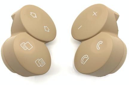 Steering Wheel Button Set for MERCEDES-BENZ CLK C209 (2005-2009) in Beige color