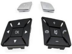 Steering Wheel Button Set for MERCEDES-BENZ CLS C218 (2011-2017) in Black color High-end Model