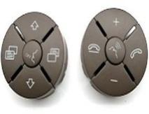 Steering Wheel Button Set for MERCEDES-BENZ CLS C219 (2006-2010) in Moka color New Model, 10 Pcs