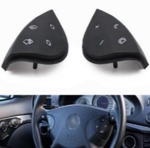 Steering Wheel Button Set for MERCEDES-BENZ E-CLASS W211 (2002-2008) in Black color
