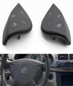 Steering Wheel Button Set for MERCEDES-BENZ E-CLASS W211 (2002-2008) in Gray color