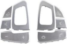 Steering Wheel Button Set for MERCEDES-BENZ E-CLASS W213 (2016-2023) in Silver color