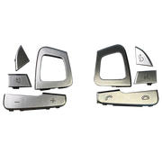 Steering Wheel Button Set for MERCEDES-BENZ E-CLASS W213 (2016-2023) in Silver color