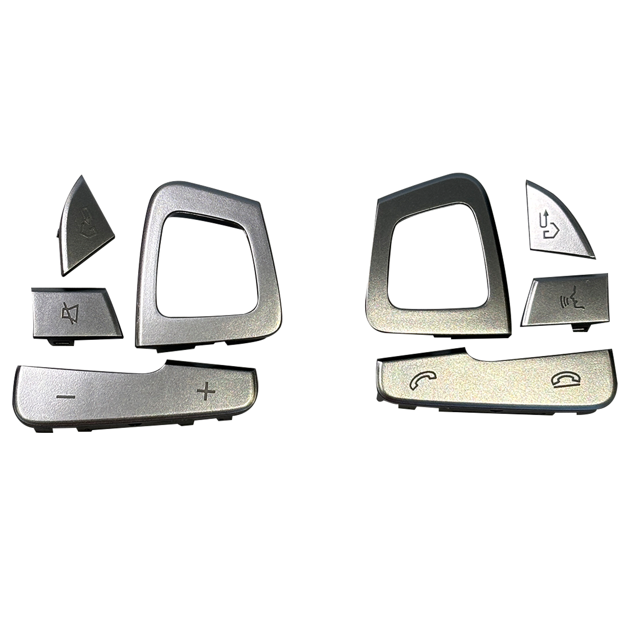 Steering Wheel Button Set for MERCEDES-BENZ E-CLASS W238 (2017-2023) in Silver color