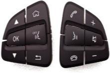Steering Wheel Button Set for MERCEDES-BENZ GLC W253 (2015-2023) in Moka color 12 Pcs