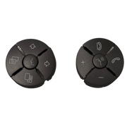Steering Wheel Button Set for MERCEDES-BENZ SL R230 (2003-2012) in Moka color New Model, 10 Pcs