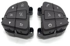 Steering Wheel Buttons Assembly Set for MERCEDES-BENZ C-CLASS W205 (2014-2023) in Moka color