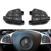 Steering Wheel Buttons Assembly Set for MERCEDES-BENZ GLC W253 (2015-2023) in Black color PC and ABS