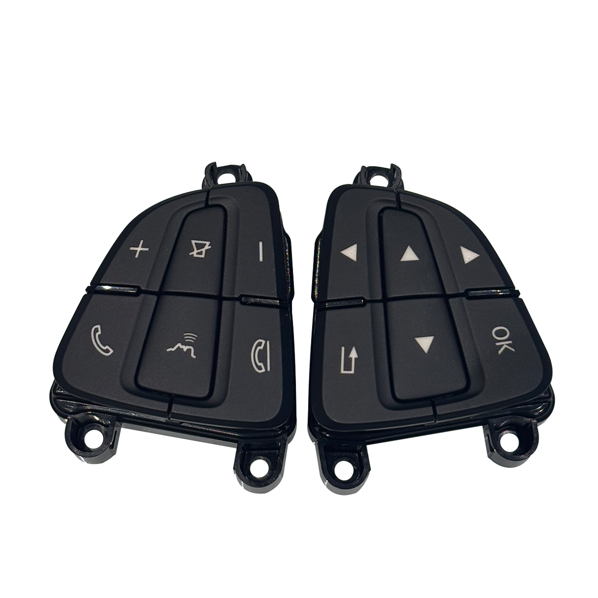 Steering Wheel Buttons Assembly Set for MERCEDES-BENZ SL R231 (2012-2020) in Black color made of PC and ABS