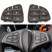 Steering Wheel Buttons Set for MERCEDES-BENZ A-CLASS W176 (2013-2018) in Moka color PC and ABS