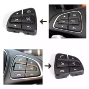 Steering Wheel Buttons Set for MERCEDES-BENZ C-CLASS W205 (2014-2023) in Black color PC and ABS material